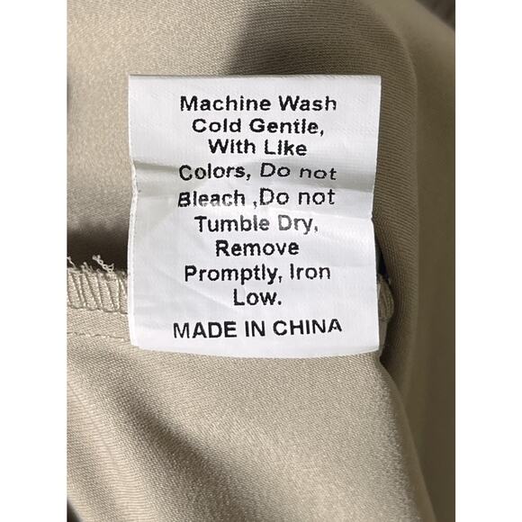 Princess‎ Polly Wide Leg Pleated Dress Pants Beige Size 10 - Picture 8 of 10